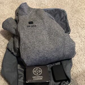 Ororo Men's Gray Heated Ski Jacket